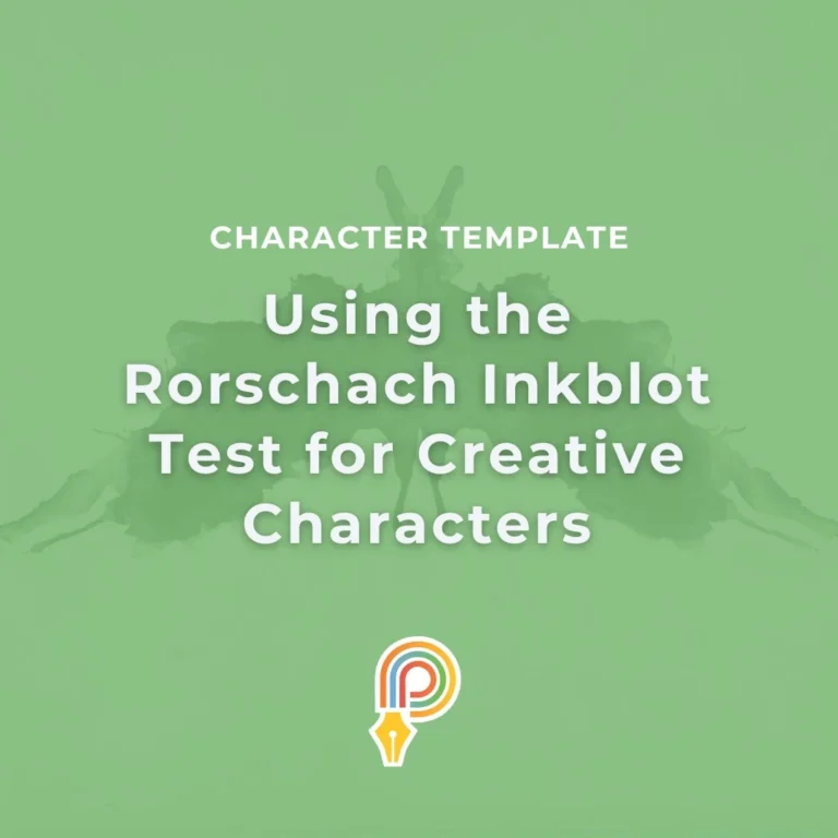 Rorschach inkblot test character template