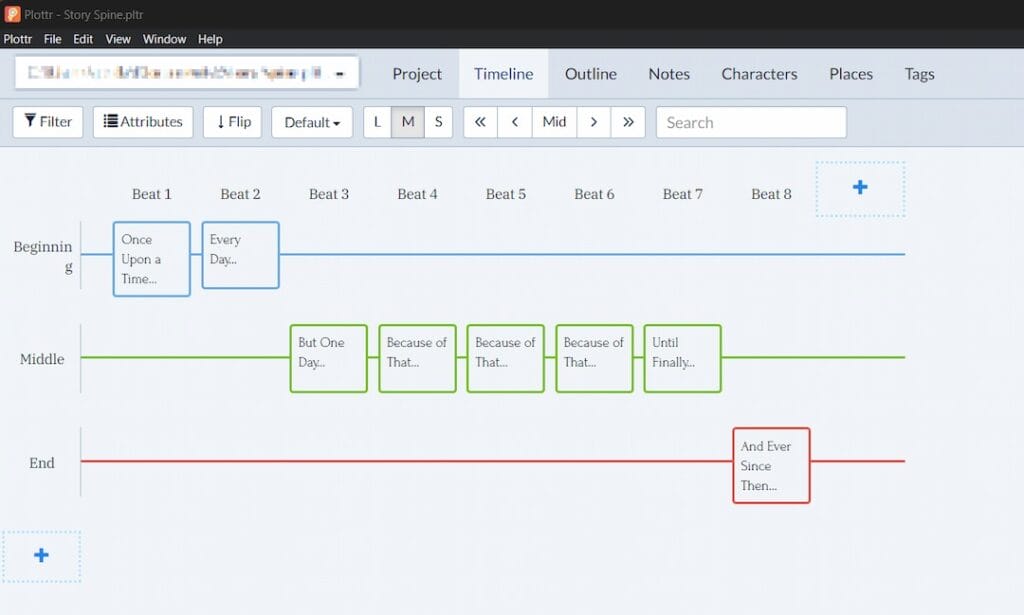 Story Spine template step 5