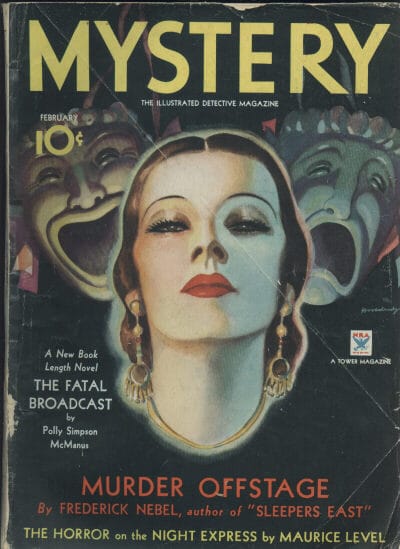 pulp fiction magazine cover example - Mystery magazine (1934)