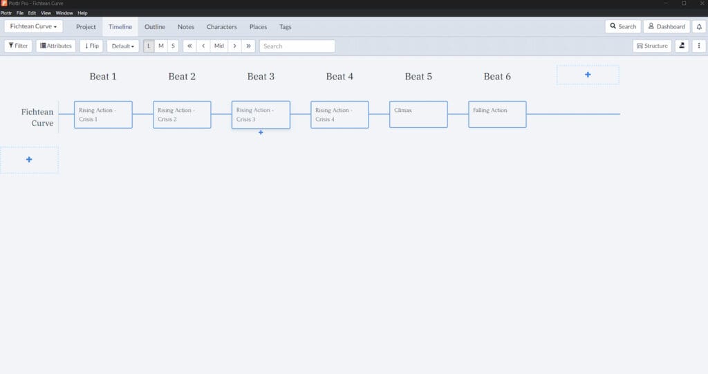 Using the Fichtean Curve Plot Structure Template - Step 3