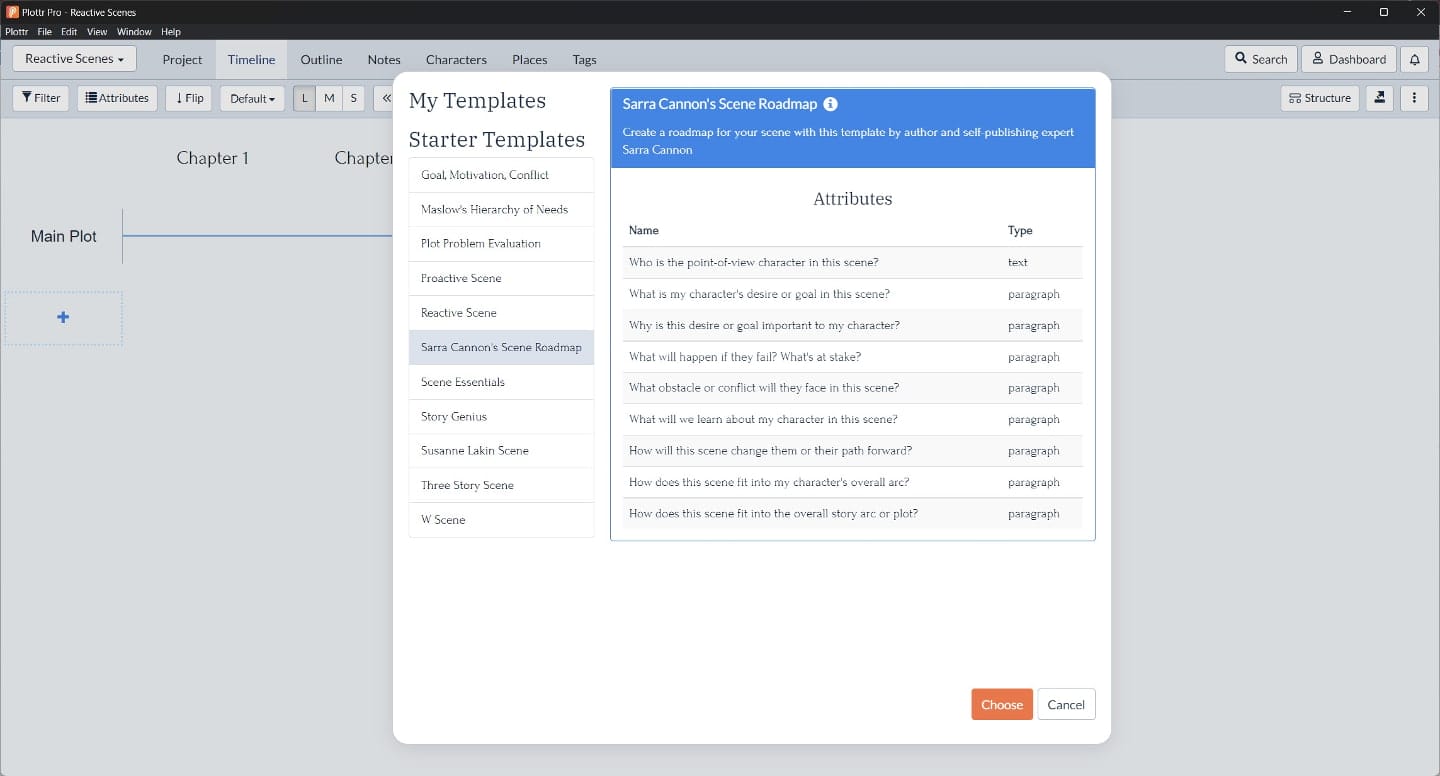 Sarra Cannon's Scene Roadmap [Scene Template] — Plottr