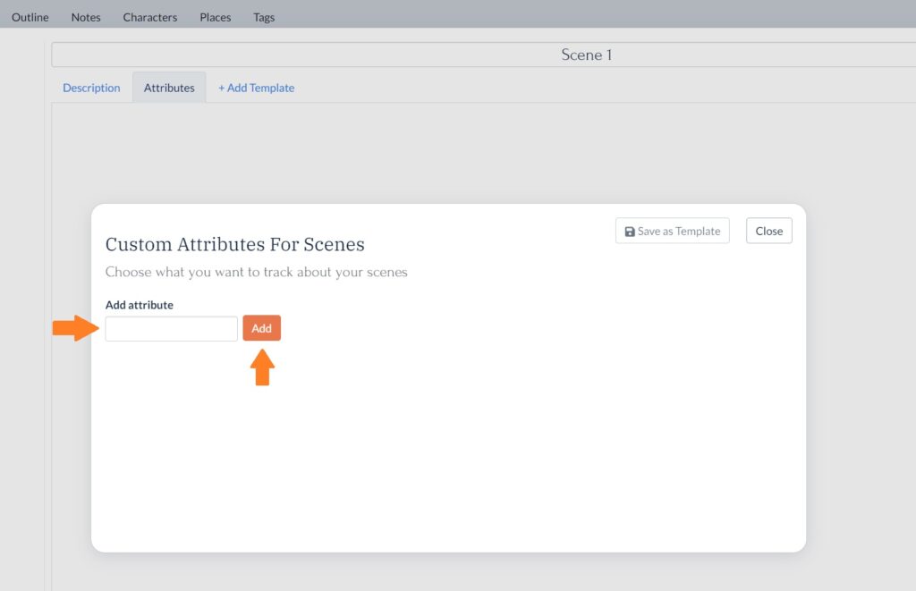 Adding custom attributes to scene cards in Plottr