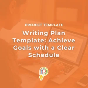 Writing plan project template idea folder