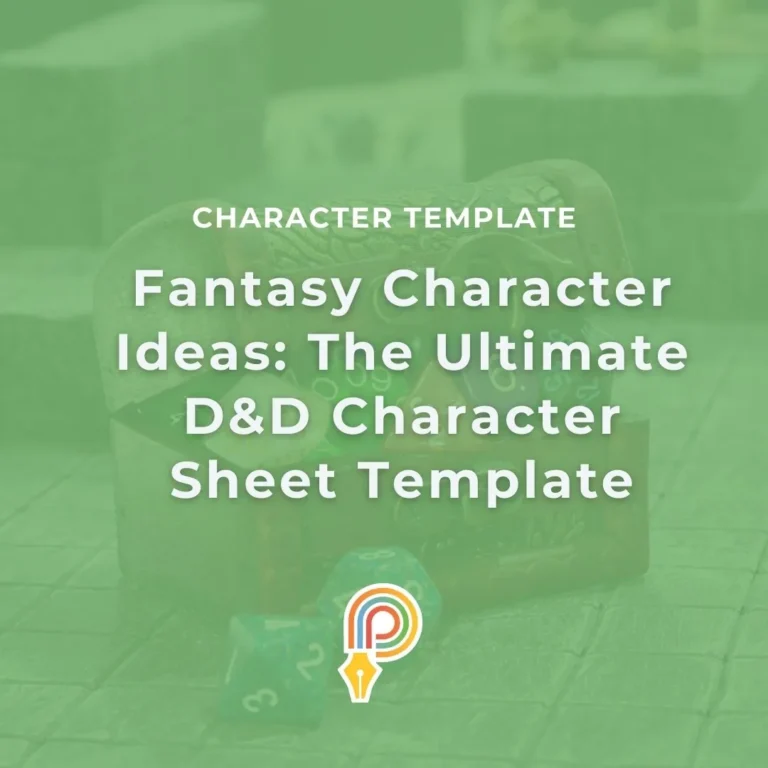 DnD character sheet template