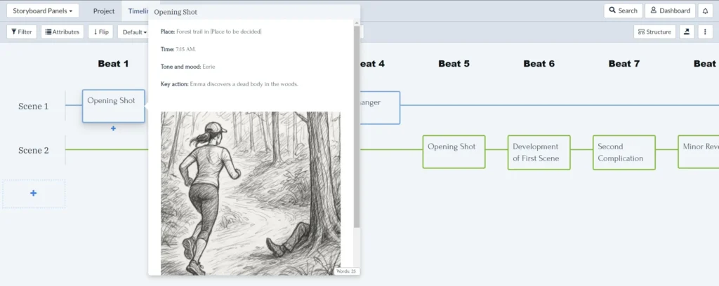 Storyboarding in Plottr